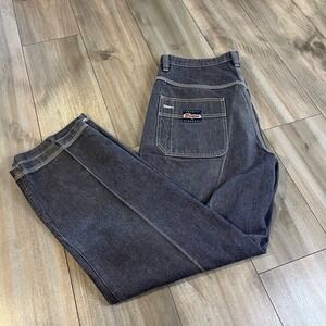 Enyce Carpenter Jeans Baggy Fit Denim Pants Gray‎ Size 36